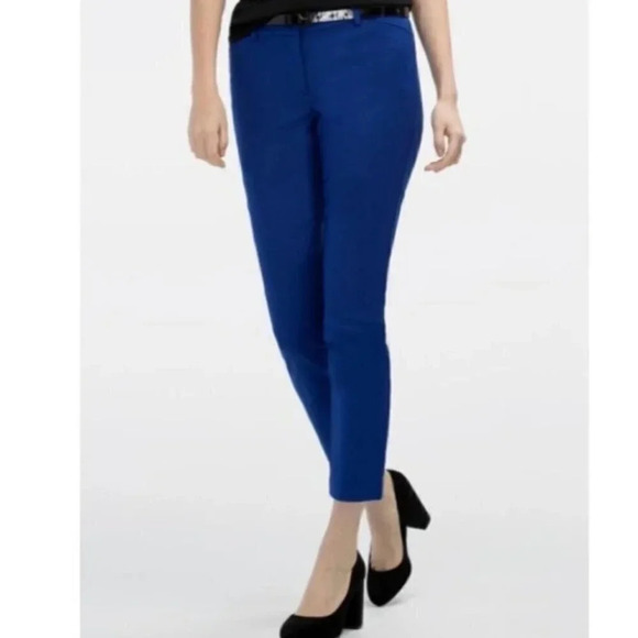 Ricki’s Ankle Pant Cropped Double Weave Cobalt Blue Size 0 NWT - Picture 3 of 16